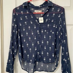 abercrombie kids sheer button up
